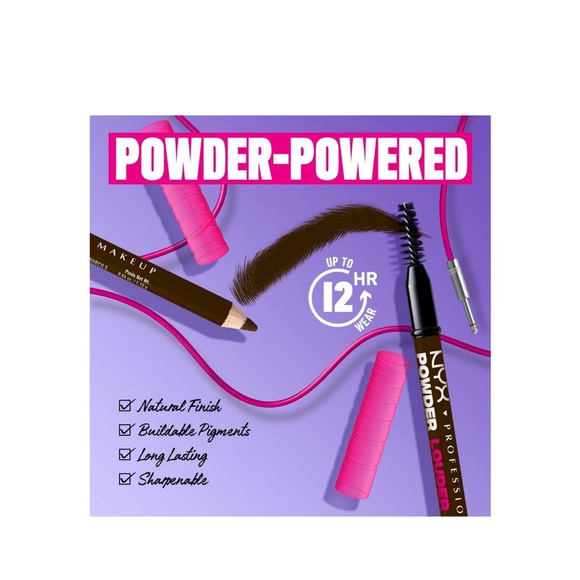 NYX Powder Louder Brow Pencil- Ash Brown - Picture 7 of 8
